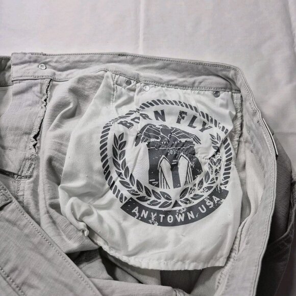 Born Fly Men's Shorts Size 40 Denim Light Blue Embroidery Bermuda TV Show (43) - Picture 8 of 9